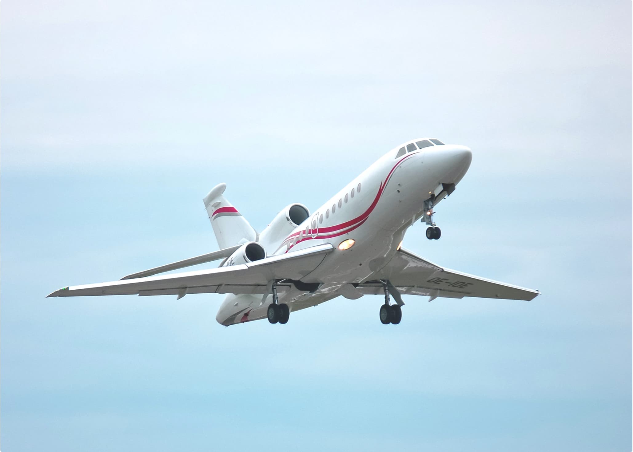 Corporate jet aircraft on the ramp